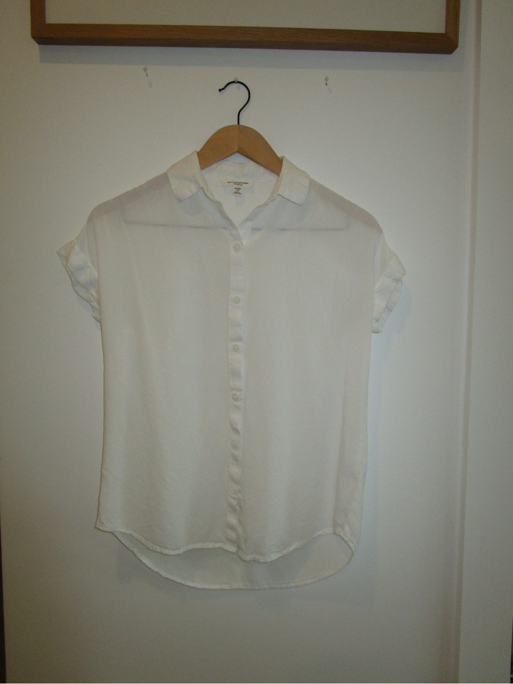 beachlunchlounge White Short-Sleeve Button-Front Shirt